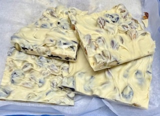 Cherry Pistachio Bark